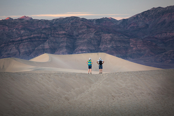 Mesquite Flat Sand Dunes at Sunset