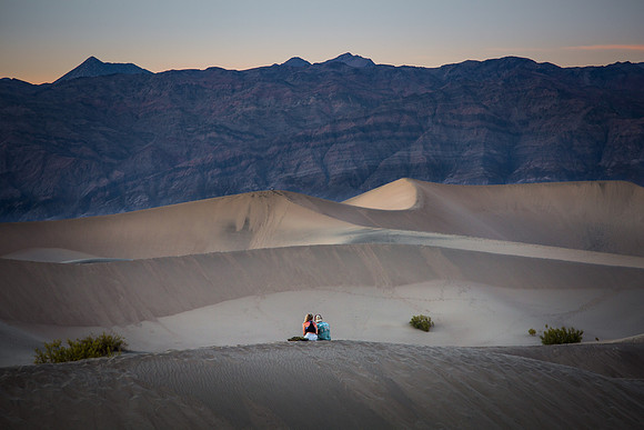 Mesquite Flat Sand Dunes at Sunset