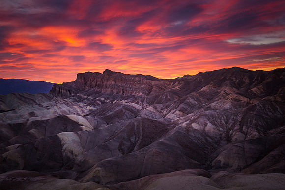 Zabriskie Point at Sunset