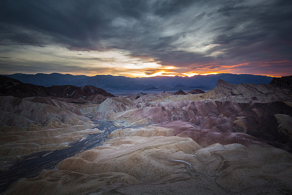 Zabriskie Point at Sunset