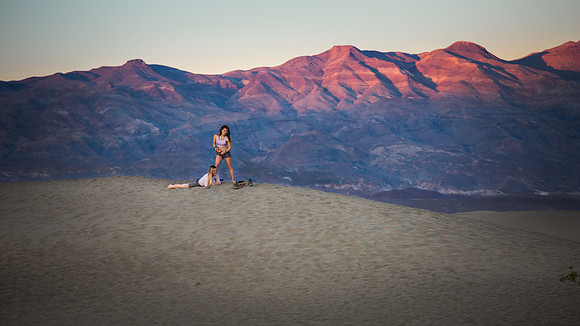 Mesquite Flat Sand Dunes at Sunset