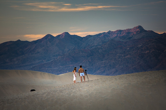 Mesquite Flat Sand Dunes at Sunset