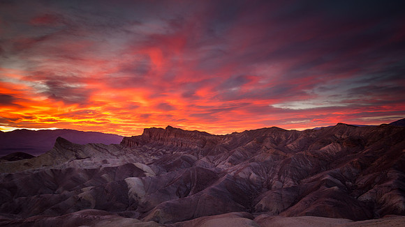 Zabriskie Point at Sunset