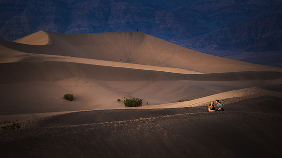 Mesquite Flat Sand Dunes at Sunset