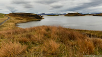 Skútustadagrig pseudo craters around Mývatn Lake