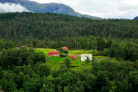 Near the town of Eikefjord