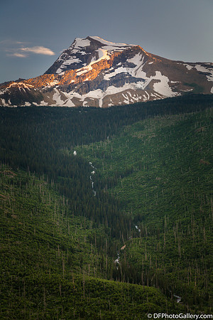 Along the Going-To-the-Sun Road inside the Glacier National Park