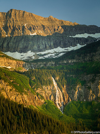 Along the Going-To-the-Sun Road inside the Glacier National Park