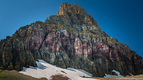 Along the Going-To-the-Sun Road inside the Glacier National Park