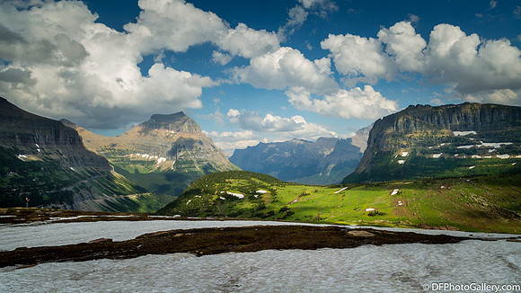 Along the Going-To-the-Sun Road inside the Glacier National Park