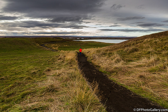 Skútustadagrig pseudo craters around Mývatn Lake