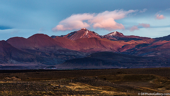 View from Rd 54 on Snæfellsnes Peninsula around sunrise