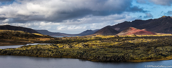 Lava lake view from Rd 56 on Snæfellsnes Peninsula