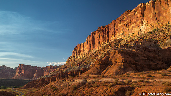 Sunset scenes at Capitol Reef