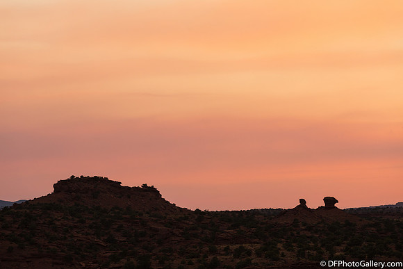 Sunset scenes at Capitol Reef